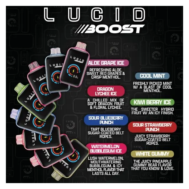 Lucid Boost 20,123 Puffs Disposable Vape
