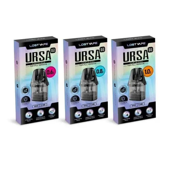 Lost Vape Ursa V3 Replacement Pods 3-Pack