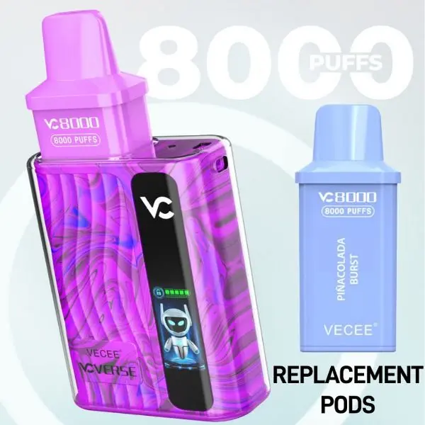 VECEE 8000 Puffs Disposable Replacement Pods