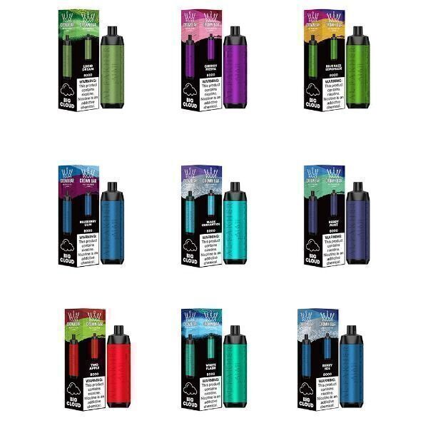 Crown Bar AF8000 Rechargeable Disposable