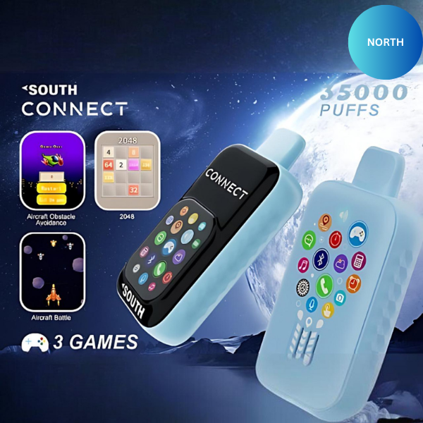 SOUTH CONNECT BY NORTH 35K PUFFS PHONE VAPE DISPOSABLE - Vape Wholesale USA  - $11.25