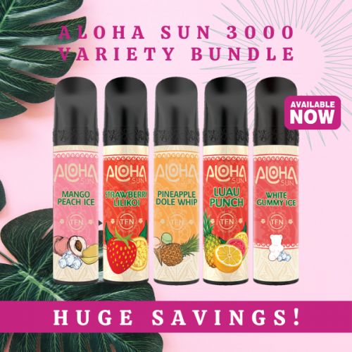 Aloha Sun 3000 Puffs Disposable Variety Bundle