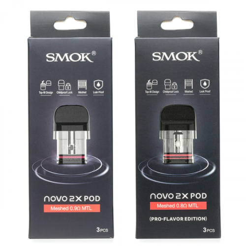 SMOK Novo 2X Replacement Pod 3-Pack for wholesale and bulk pricing from Vape Wholesale USA