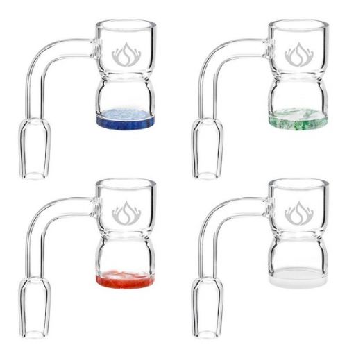 Social Glass Deep Cup Colored Base Banger 14mm
