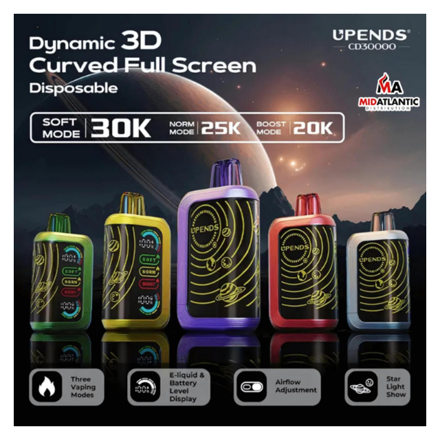 UPENDS CD30,000 Puffs Disposable-5-Pack 