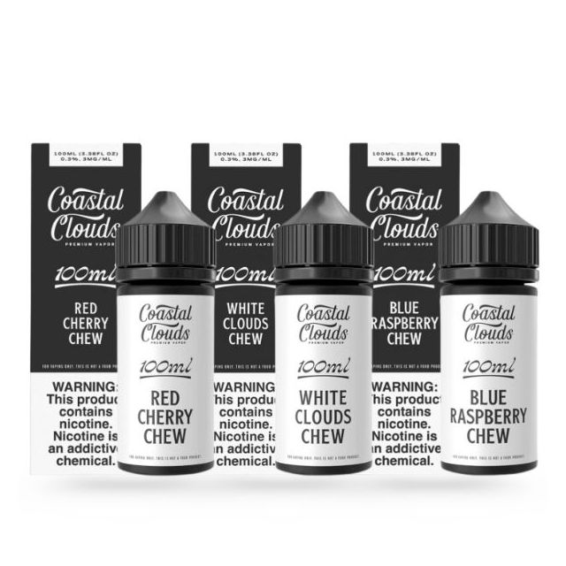 Coastal Clouds 100mL Series Blue Raspberry Chew