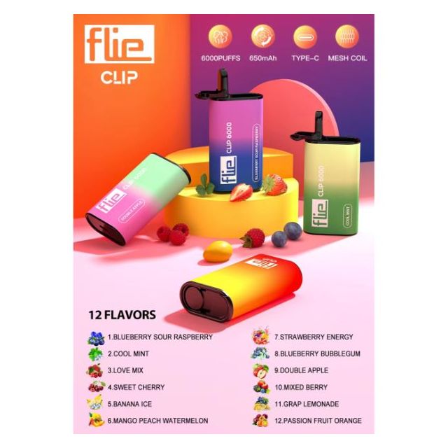 Flie Clip 6000 Puffs Disposable