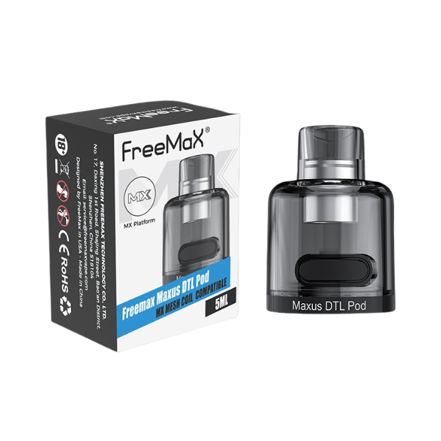 Freemax Maxus Metal DTL 5mL Replacement Pod - Vape Wholesale USA