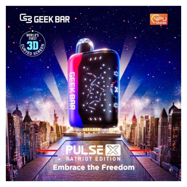 Geek Bar Pulse X Patriot Edition 25000 Puffs Disposable