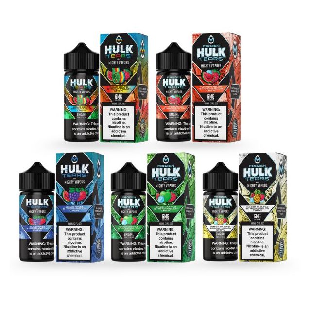 Hulk Tears E-Liquid Series 100mL - Frozen Mango Straw-Melon Chew