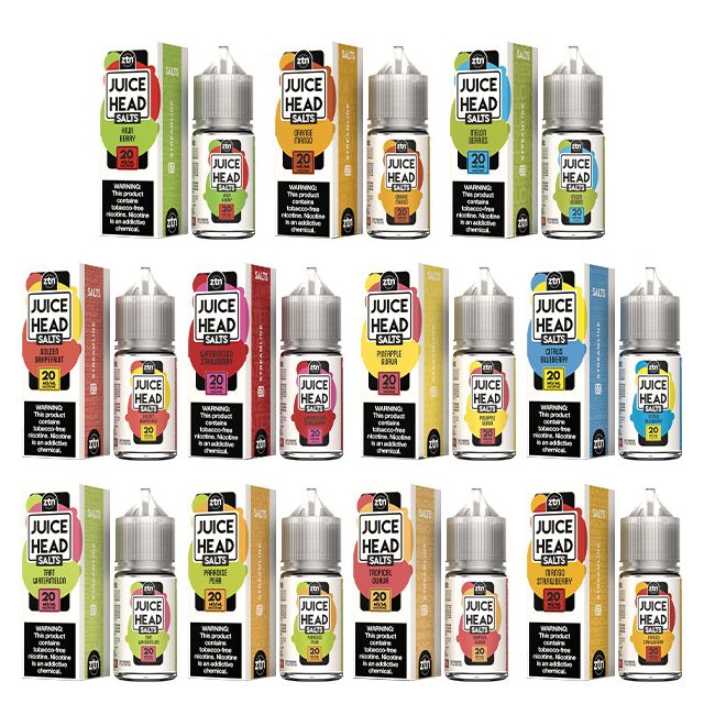 Juice Head Salts TFN Series 30mL for wholesale and bulk pricing from Vape Wholesale USA