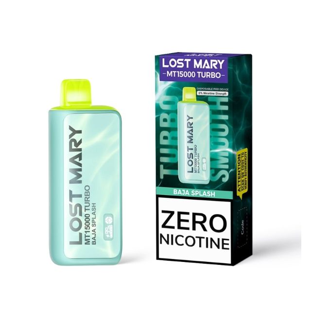 Lost Mary MT15000 Turbo Zero Nicotine Disposable Vape Baja Splash