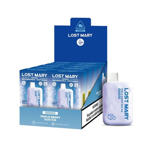Lost Mary OS5000 Flavors 10 Pack Flavors Triple Berry Duo ICe