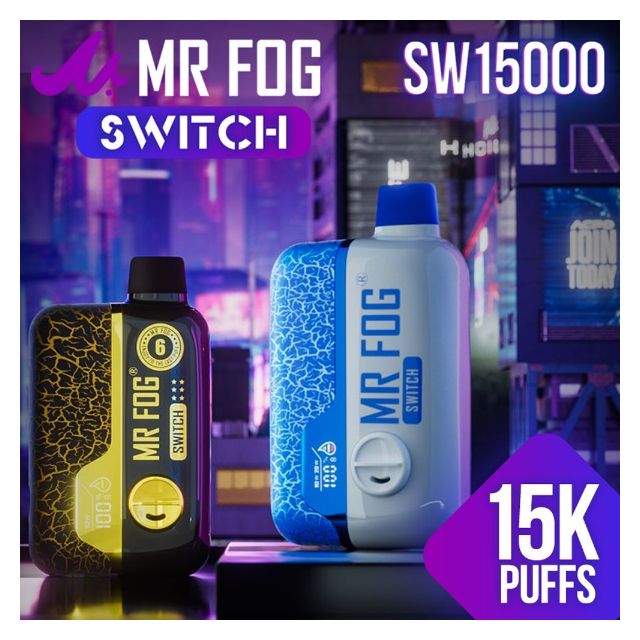 Mr. Fog Switch SW15000 Rechargeable Disposable