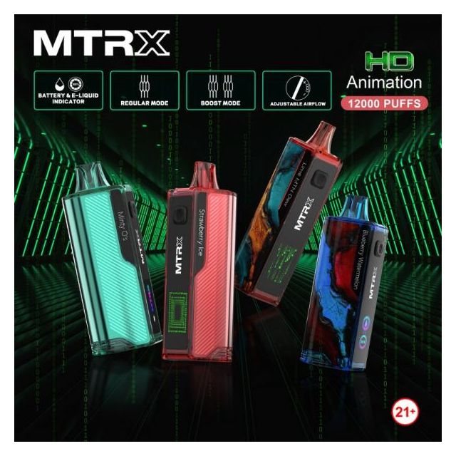MTRX 12000 Puffs Rechargeable Vape Vape Wholesale USA