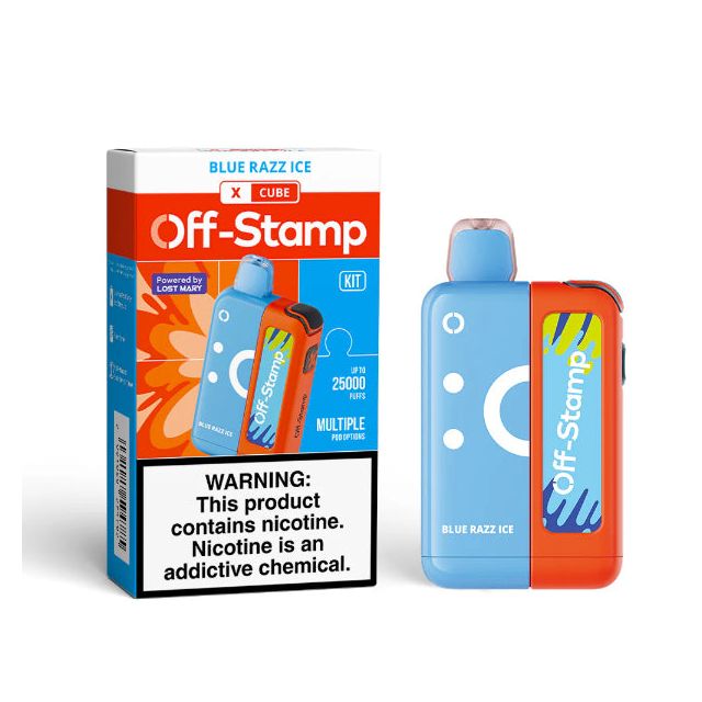 Off Stamp X CUBE 25_000 Puffs Disposable Kit Blue Razz Ice