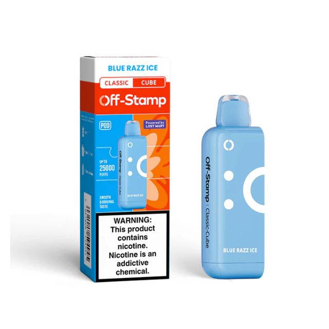 Off-Stamp X-CUBE 25,000 Puffs Flavor Pods Blue Razz Ice