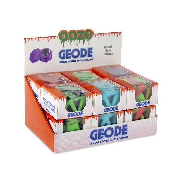 Ooze Geode Silicone & Glass Container Display Wholesale