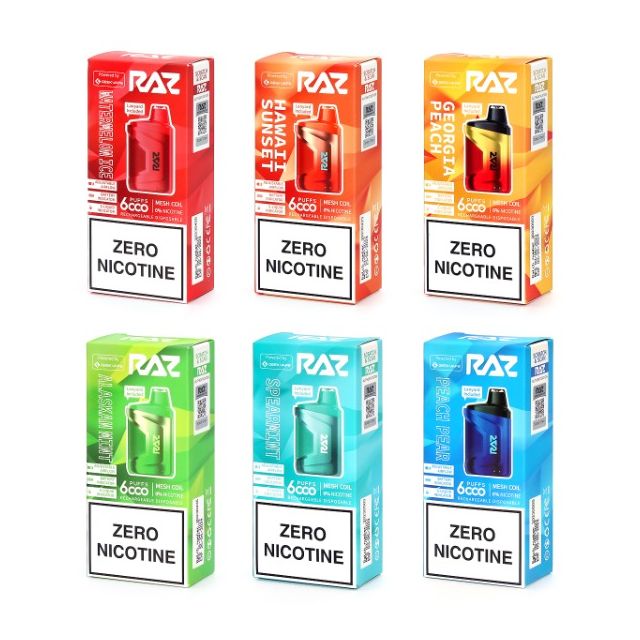 Raz CA6000 ZERO 6000 Puffs Disposable for wholesale and bulk pricing from Vape Wholesale USA