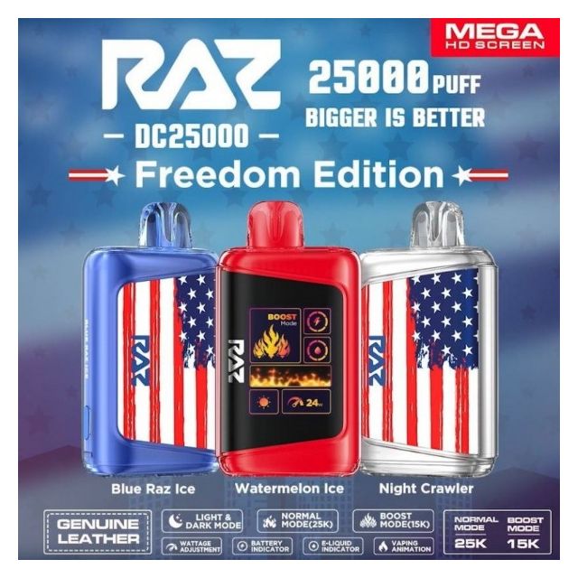 RAZ DC25000 Freedom Edition Rechargeable Disposable