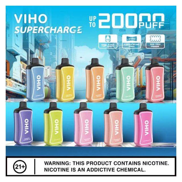 VIHO Supercharge 20,000 Puffs Disposable