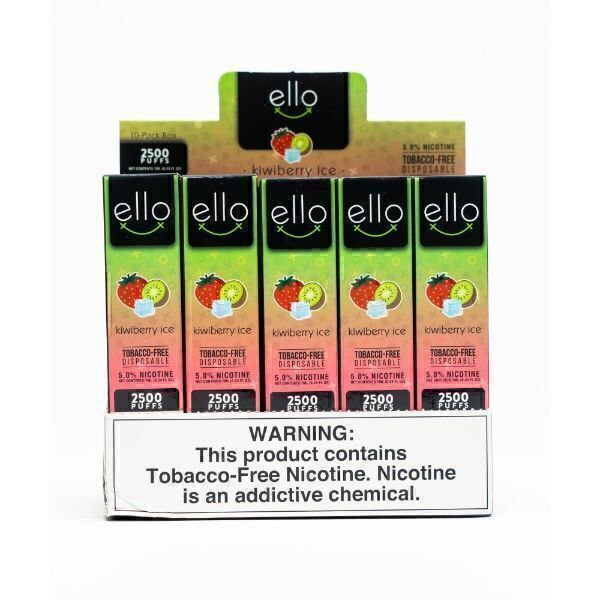 BLVK Ello 2500 Puffs TFN Disposable 10-Pack - Vape Wholesale USA - $42