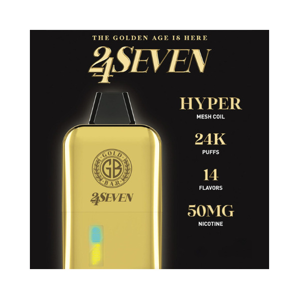 Gold Bar 24Seven 24000 Puff Disposable