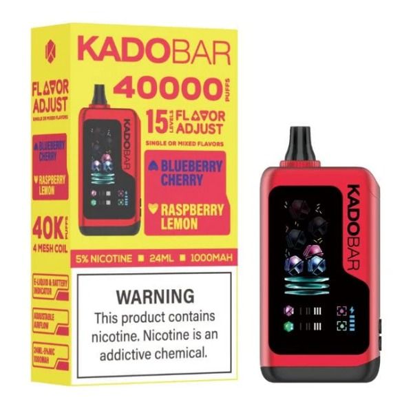 Kado Bar Flavor Adjust 40,000 Puffs Disposable - Blueberry Cherry-Raspberry Lemon