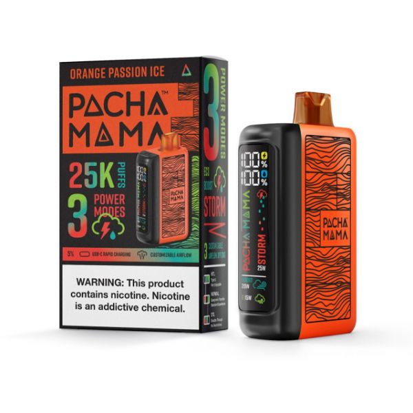 Pachamama 25,000 Puff Disposable Vape Orange Passion Ice