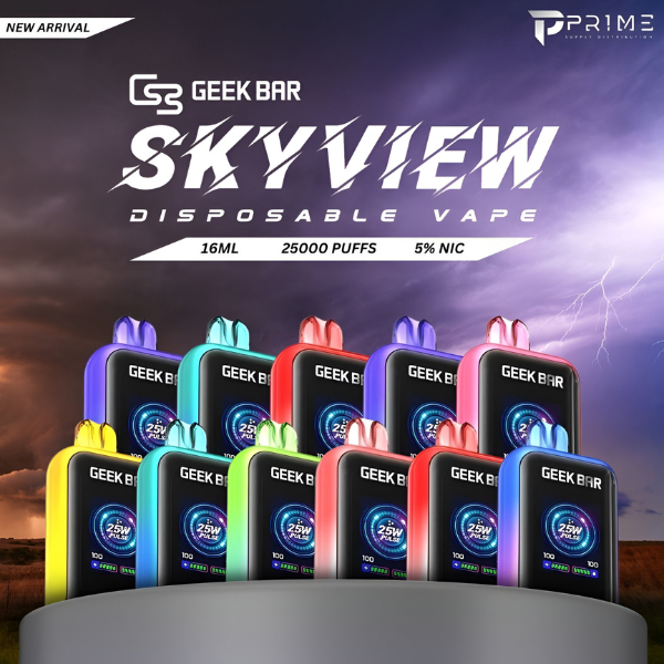 Geek Bar Skyview 25000 Puffs Rechargeable Disposable